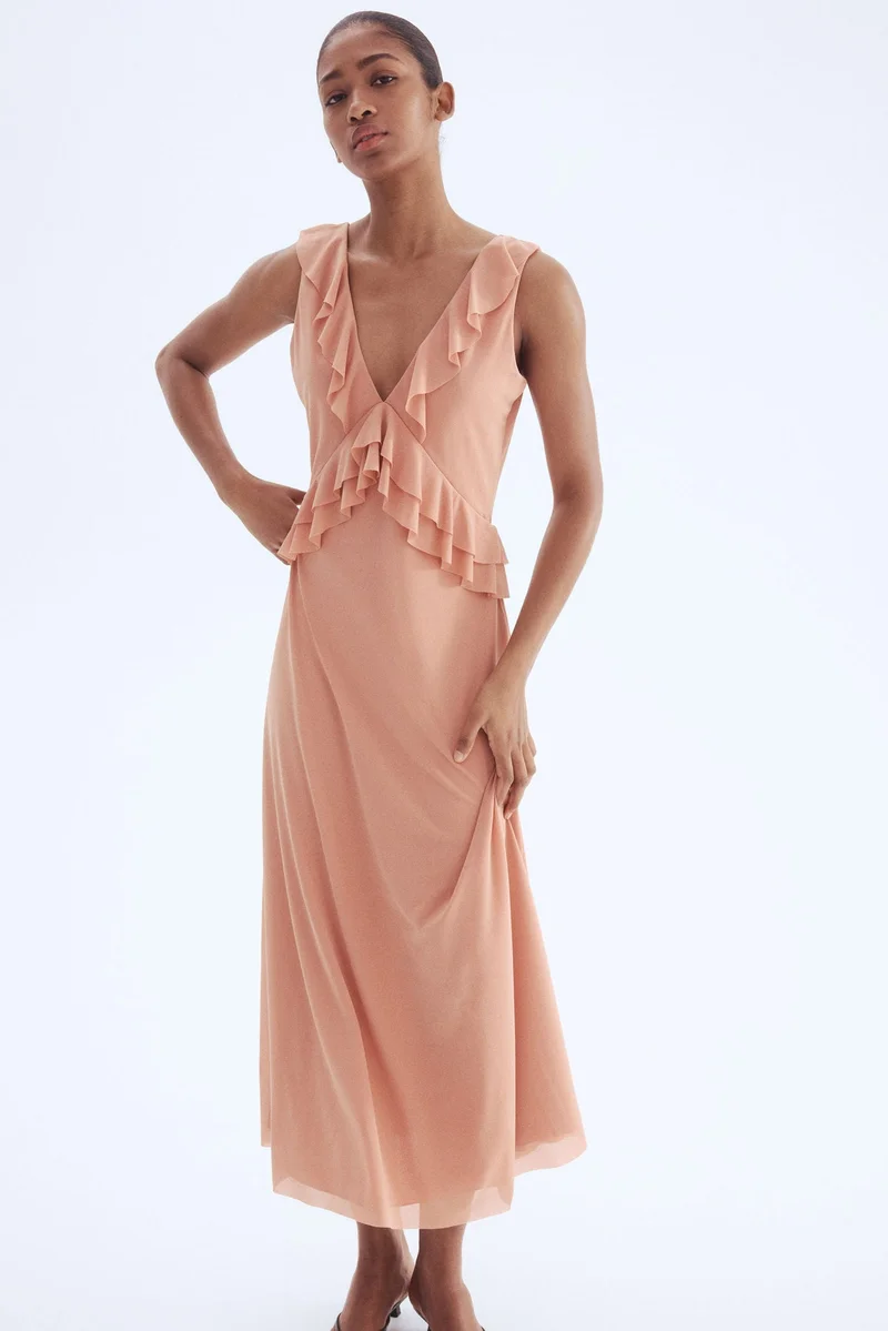 H&M Flounce-trimmed dress