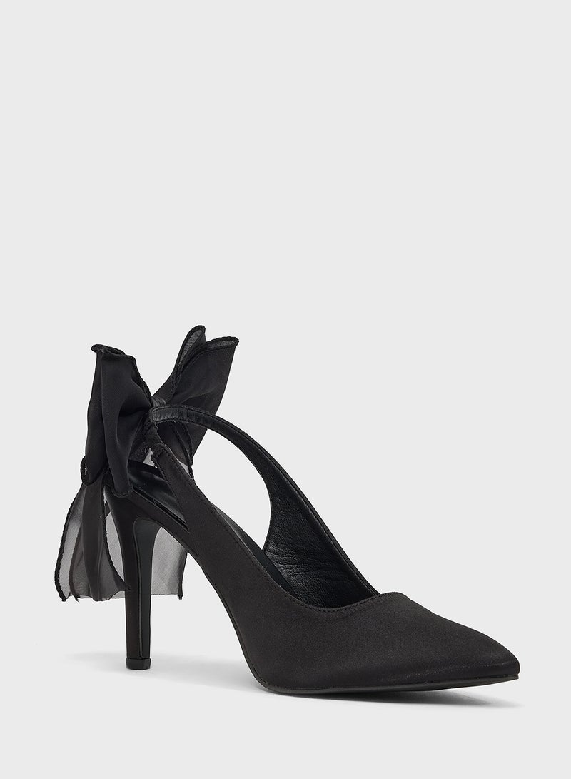 Khizana Heeled Pump With Bow - Image 2
