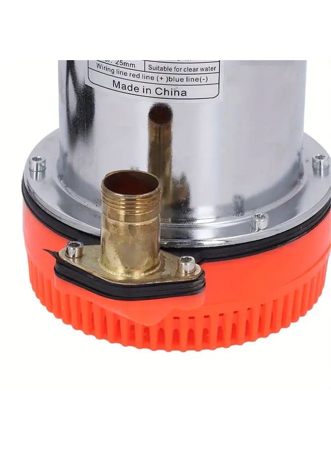 12V DC Solar Battery Powered RV Fresh Water Pump Heavy Duty Deep Well Water Pump 1 Inch Outlet For Camping Farm Irrigation Lawn Garden RV Cleaning Robust Construction Compact Design High Quality Materials Outdoor Enthusiasts - Image 3