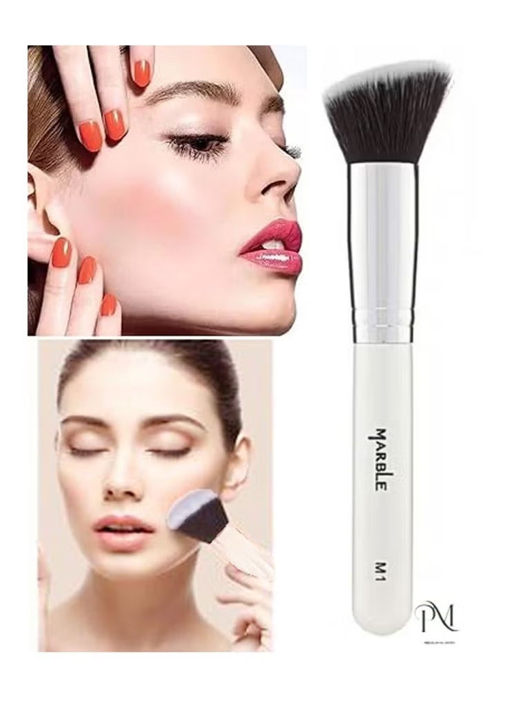 MARBLE Face Makeup Brush Black M1 - Image 1