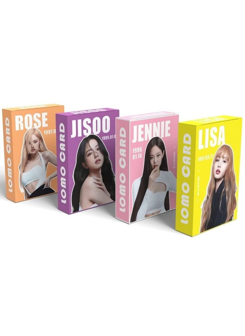 In Air 4 Boxes/220 PCS BlackPink Personal Lomo Card  - Image 1