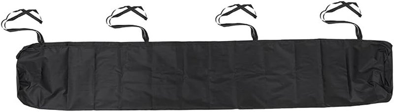 BOEYAA غطاء حماية خارجي للمظلة، غطاء مظلة الفناء مقاوم للماء، غطاء ستارة دوارة قابلة للسحب، غطاء ضد الغبار (3.5 متر، أسود) - Image 1