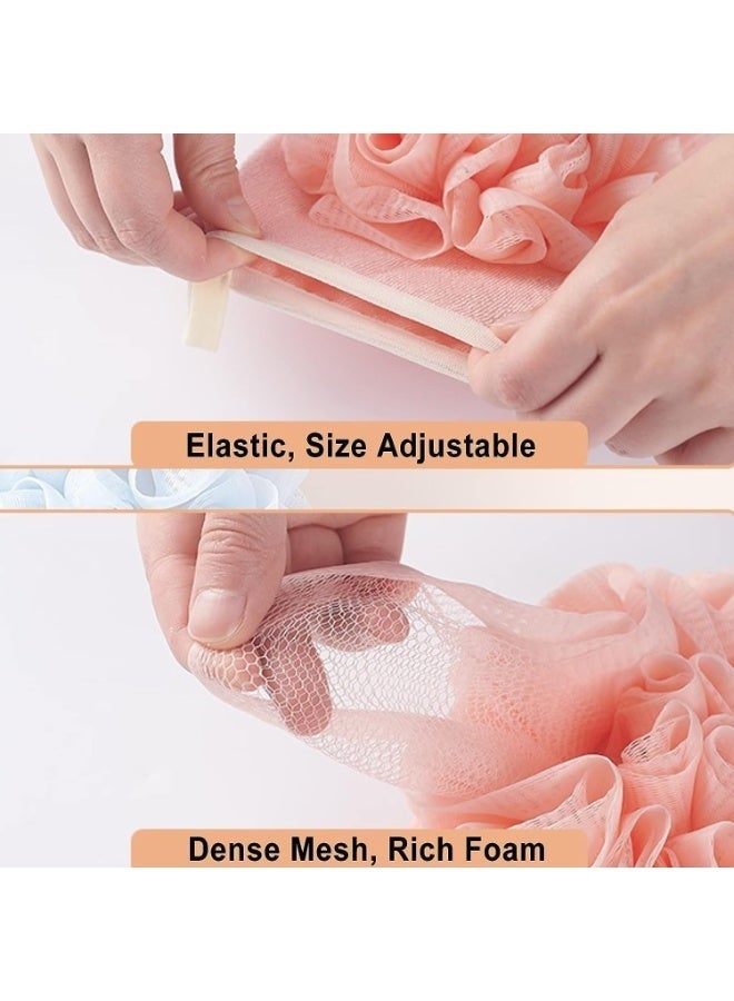 قفازات تقشير 2 في 1 للاستحمام - قفاز تقشير للجسم ذو وجهين مع إسفنجة استحمام ومقشر لإزالة الجلد الميت، روتين العناية بالبشرة، بشرة ناعمة - لون عشوائي - Image 5
