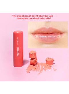 PRETTYSKIN Kin Moisture Lip Balm 0.15Oz.(4.5G) Smooth Soft Texture Hydrating Natural Shine Glossy Korean Lip Balm (Peach)  - Image 4