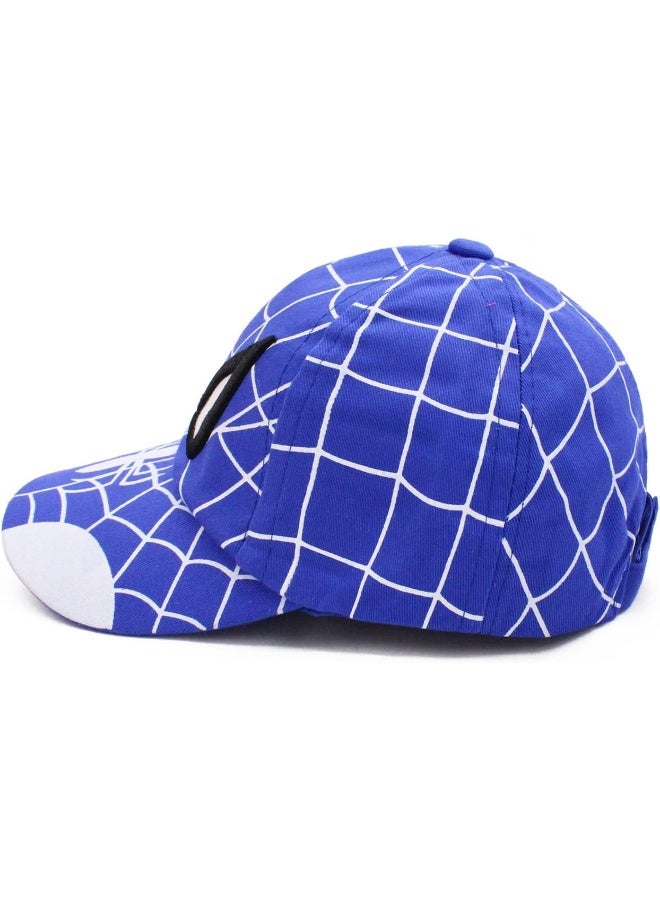 VRITRAZ Web Cartoon Character Printed Little Cap for Kids, Baby Girls & Boys 3-12 Years (Blue), Web Blue, 4 Years-5 Years - Image 4