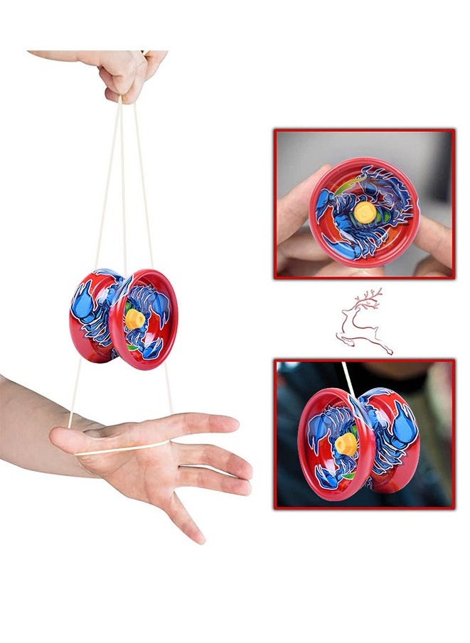 Generic - Alloy Yoyo,5Pcs Responsive Yoyo for Kids Beginners, Professional Trick Yoyo with Stable and Sturdy String, Multipack Colorful Alloy Yoyo Ball for Kids Party Favors - Image 1