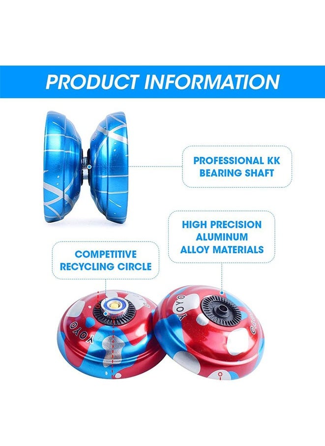 Generic - Alloy Yoyo,5Pcs Responsive Yoyo for Kids Beginners, Professional Trick Yoyo with Stable and Sturdy String, Multipack Colorful Alloy Yoyo Ball for Kids Party Favors - Image 1