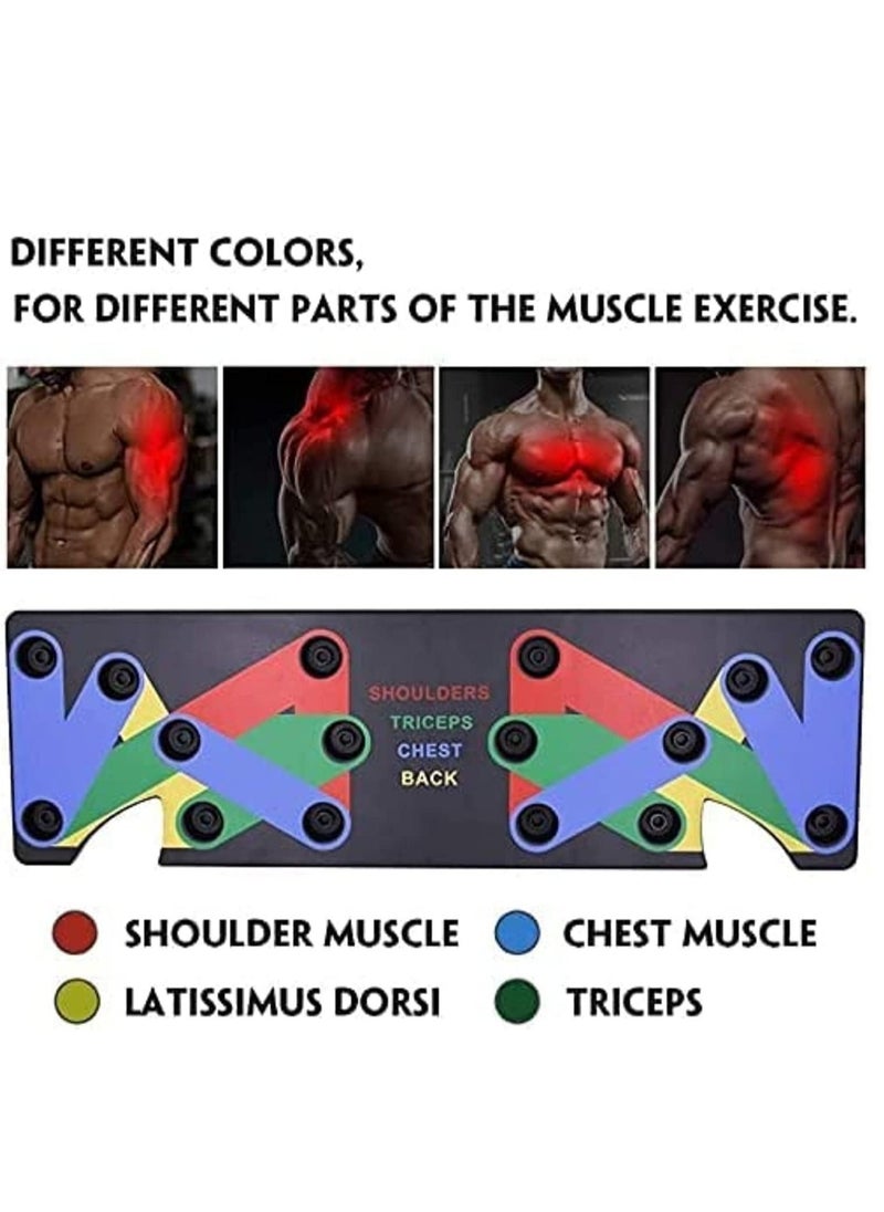 Generic plastic Push Up Board Multifunctional Colour Coded Foldable Push up  - Image 4