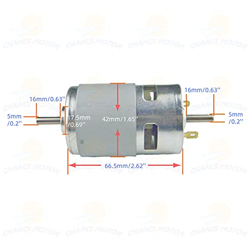CHANCS Circular Saw Machine 775 DC Electric Motor DC 24V 12000RPM Dual Output Shaft DIY Saw Drill With PWM Speed Controller - Image 5