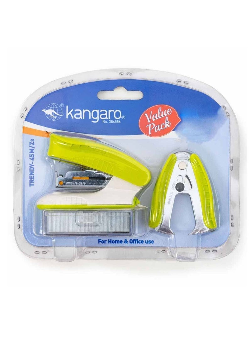 Kangaro 3-Piece Stapler With Accessories Set Assorted Colours - Image 1