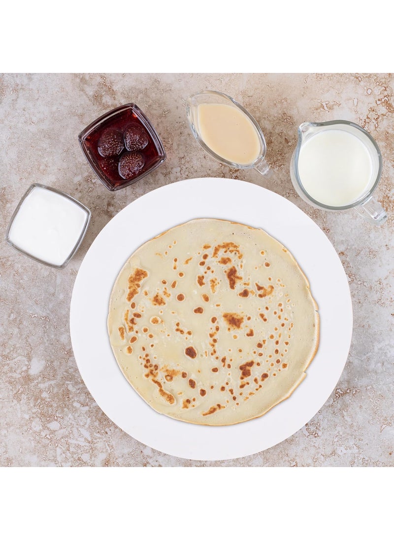 ROLLYWARE ROLLYWARE White Heavy Base Crystal Roti RollerChaklachapati Maker Chakla with Stylish Crystal Belan The Dough Upgrade Your Baking NonStick Zero Maintenance Chakla Belan  - Image 4
