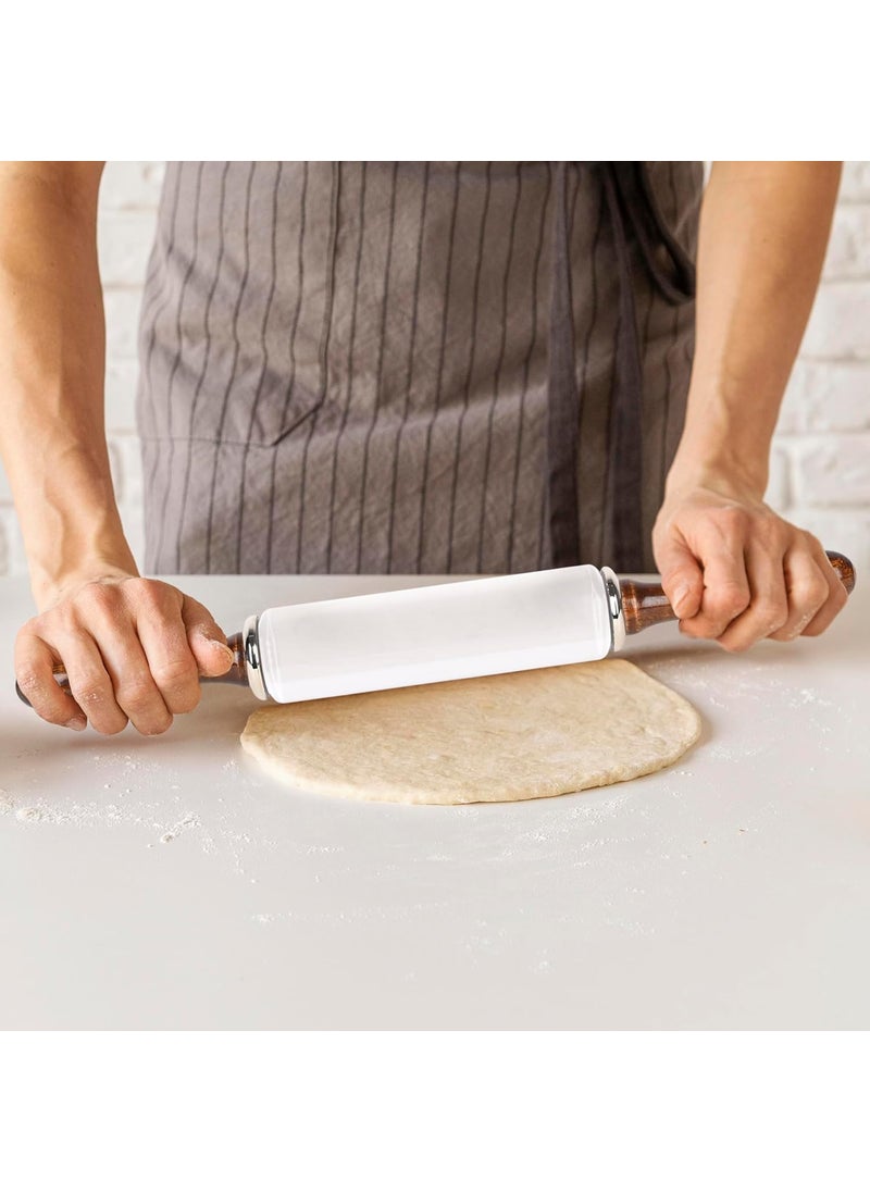 ROLLYWARE ROLLYWARE White Heavy Base Crystal Roti RollerChaklachapati Maker Chakla with Stylish Crystal Belan The Dough Upgrade Your Baking NonStick Zero Maintenance Chakla Belan  - Image 5
