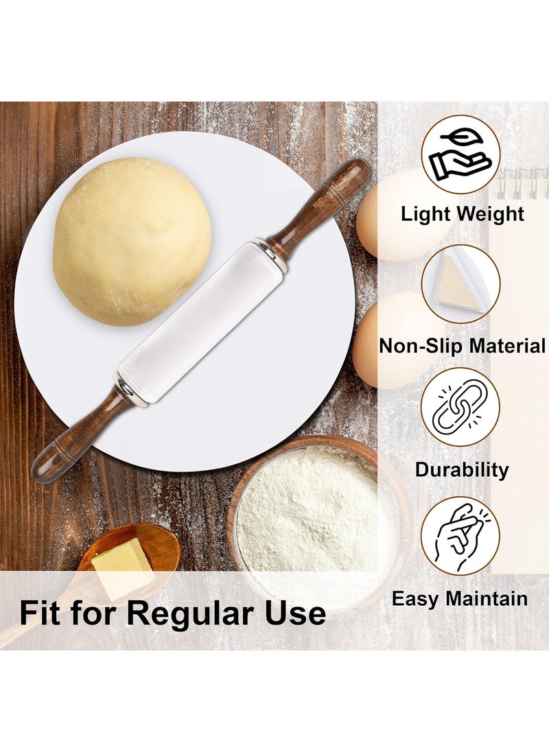 ROLLYWARE ROLLYWARE White Heavy Base Crystal Roti RollerChaklachapati Maker Chakla with Stylish Crystal Belan The Dough Upgrade Your Baking NonStick Zero Maintenance Chakla Belan  - Image 2