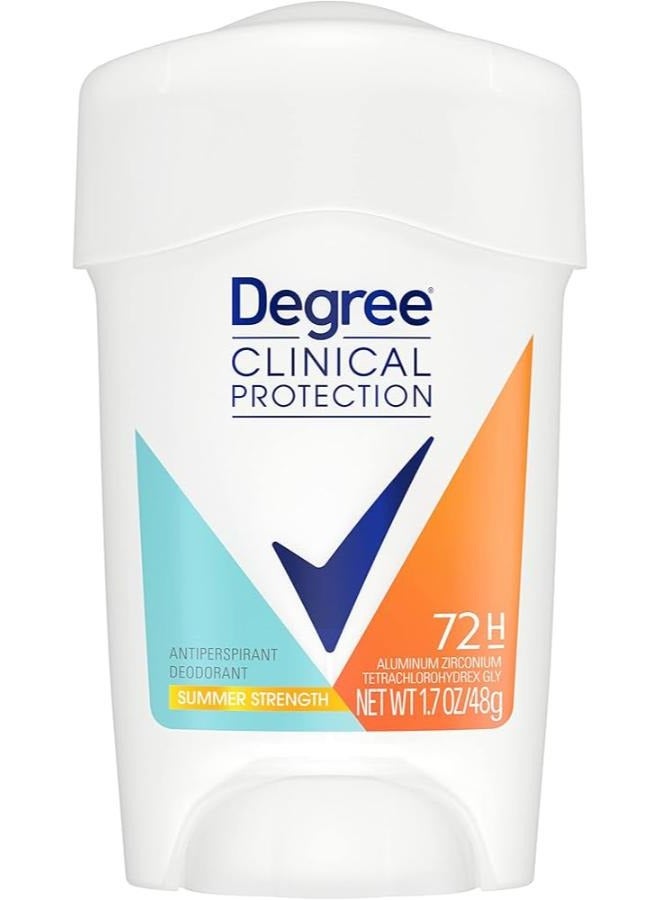 Degree Clinical Protection Anti-Perspirant & Deodorant, Summer Strength 48G - Image 1
