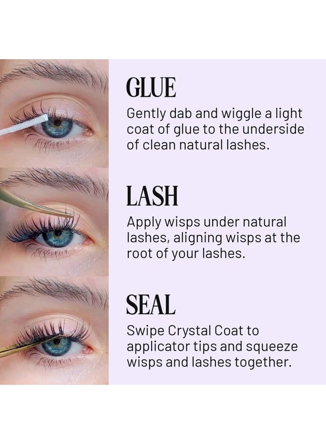 Lilac St. Lilac St - Eternal Bond (Black) Lash Glue & Crystal Coat Long Lasting Fast Drying Sealant For Extended Wear, Reduce Stickiness Keeps Lashes Clean Waterproof, Vegan - Image 3