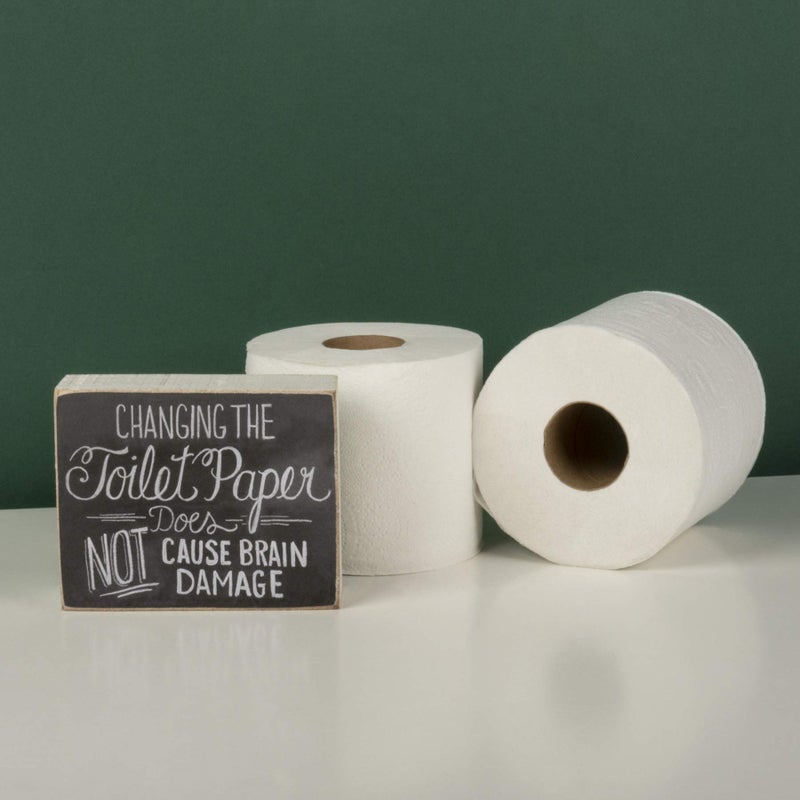 Primitives by Kathy Home-Bathroom Box Sign  5"" x 4""  Toilet Paper - Image 2