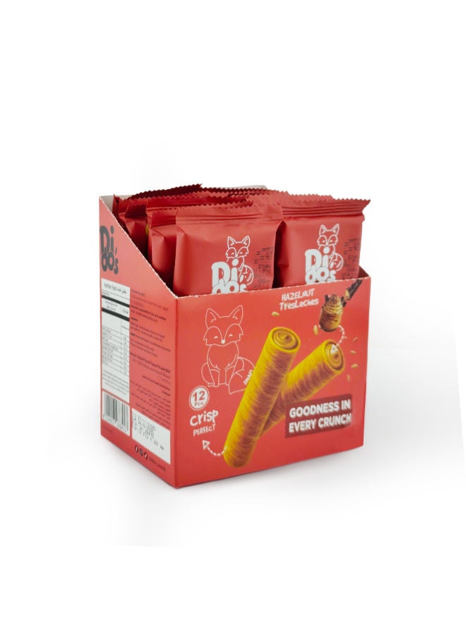 Tres Leches Wafer Rolls -12 Pack- 4 Pieces