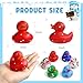 Vinsot 48 Pcs Easter Rubber Ducks Bulk Candy Colorful Cruise Bath Toys for Kids Easter Basket Stuffers Egg Hunt Fillers Birthday Party Favors Gift Christmas - Image 4