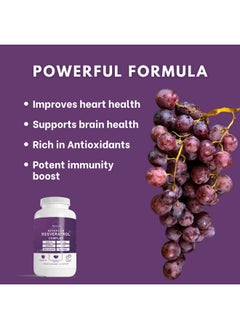 Nutriumph Advanced Resveratrol Complex With Coq10 Olive Leaf Extract Green Tea Lglutathione Alpha Lipoic Acid And Black Pepper ; 120 Capsules  - Image 4