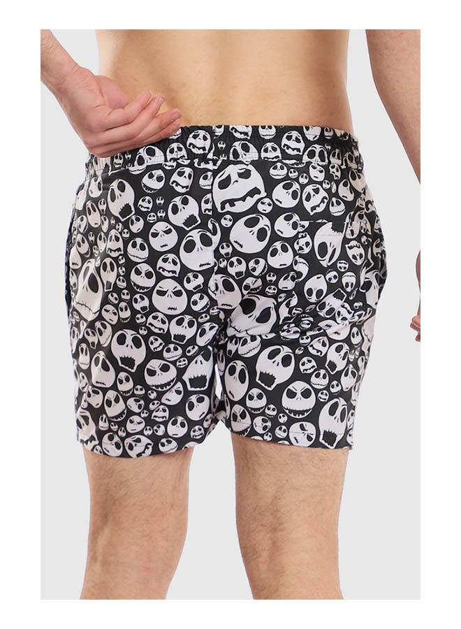 WHITE RABBIT Printed Mid-Rise Swim Shorts - Image 3