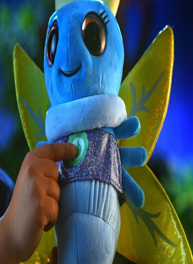 glowiest GLOWIES - Fireflies Nightlight (3 Lullabies, 2 Sounds) - Blue Plush - Image 2
