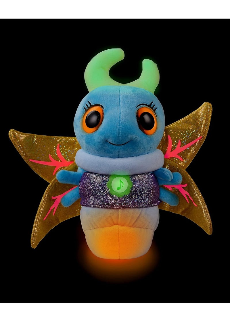 glowiest GLOWIES - Fireflies Nightlight (3 Lullabies, 2 Sounds) - Blue Plush - Image 5