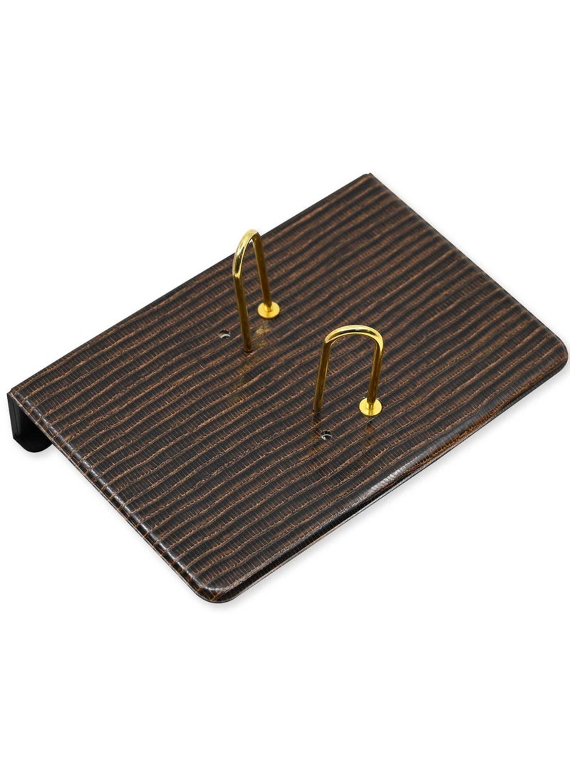 FIS 2 Pieces Desk Calender Stand, Colour Lizard Brown - UADC081BR - Image 3