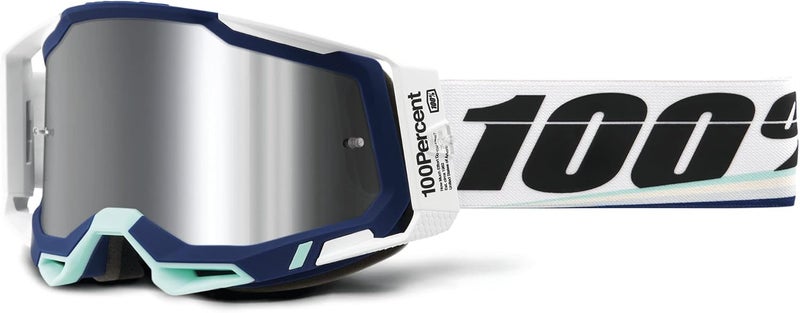100% Professional choice 100% Racecraft 2 Mountain Bike & Motocross Goggles - Arsham - Mirror Silver Flash Lens - Image 1