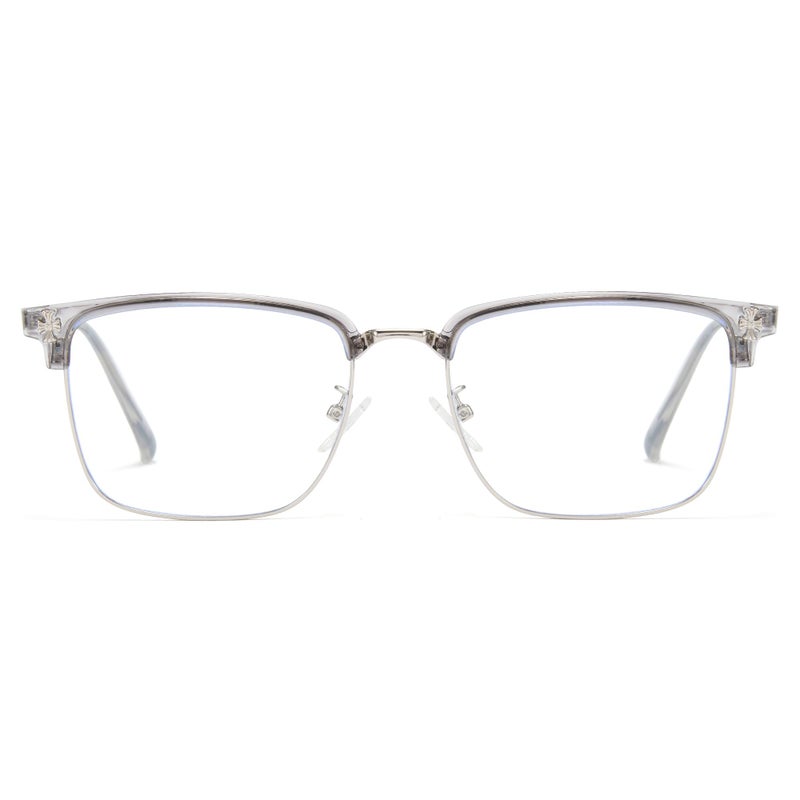 Cyxus Retro Blue Light Glasses Men - Square TR90 Metal Blowline Frame Stylish Trendy for Computer Daily Work 8252 - Image 2