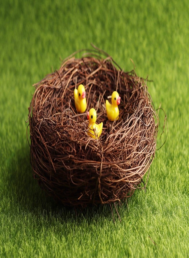 Exasinine 10 Pcs 5'' Artificial Bird Nest for Crafts, Easter, Party, Wedding, Patio Garden, Succulent Planter, Moss Landscape, DIY Terrarium - Image 3