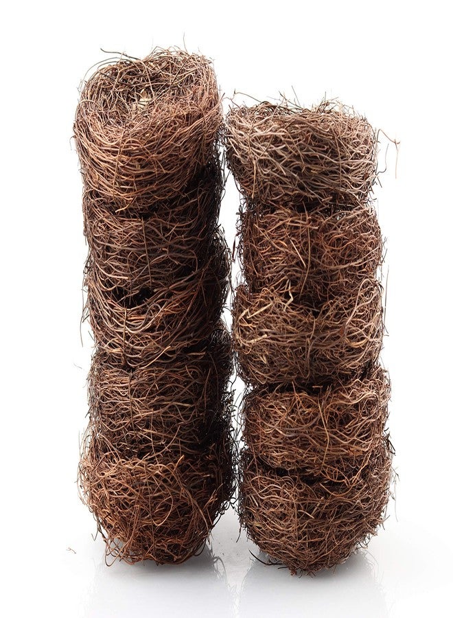 Exasinine 10 Pcs 5'' Artificial Bird Nest for Crafts, Easter, Party, Wedding, Patio Garden, Succulent Planter, Moss Landscape, DIY Terrarium - Image 2