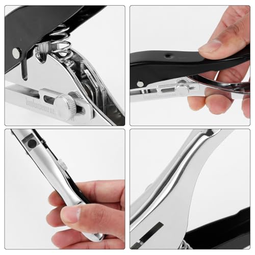 SEMITO 10mm Furniture Edge Band Hole Punch Tool for PVC, Veneer & Paper – Single Hole Punch Plier with Drilling Guide & Spring 25-30mm Adjustable Depth - Image 5