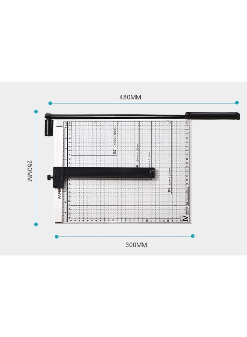 MODEST A4 Paper Cutter Guillotine 12 Inch Metal Base Heavy Duty Paper Trimmer Office Use - Image 4