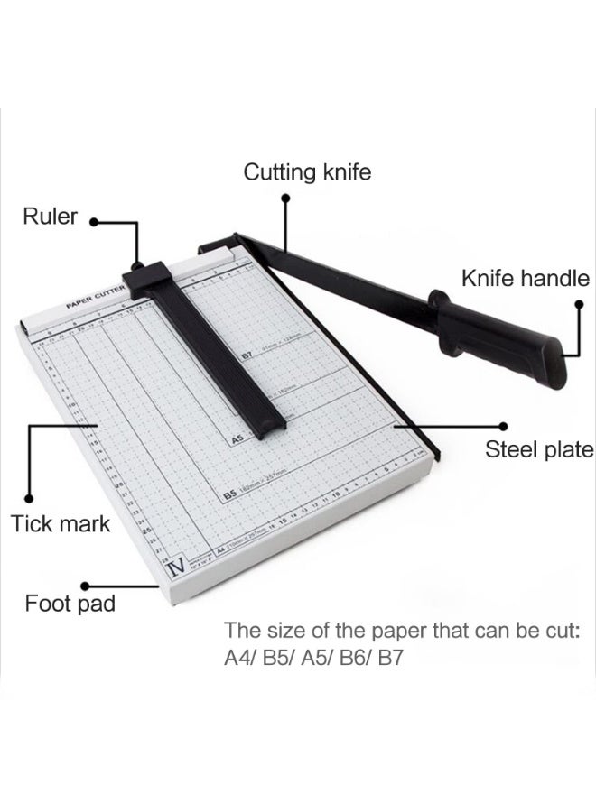MODEST A4 Paper Cutter Guillotine 12 Inch Metal Base Heavy Duty Paper Trimmer Office Use - Image 5