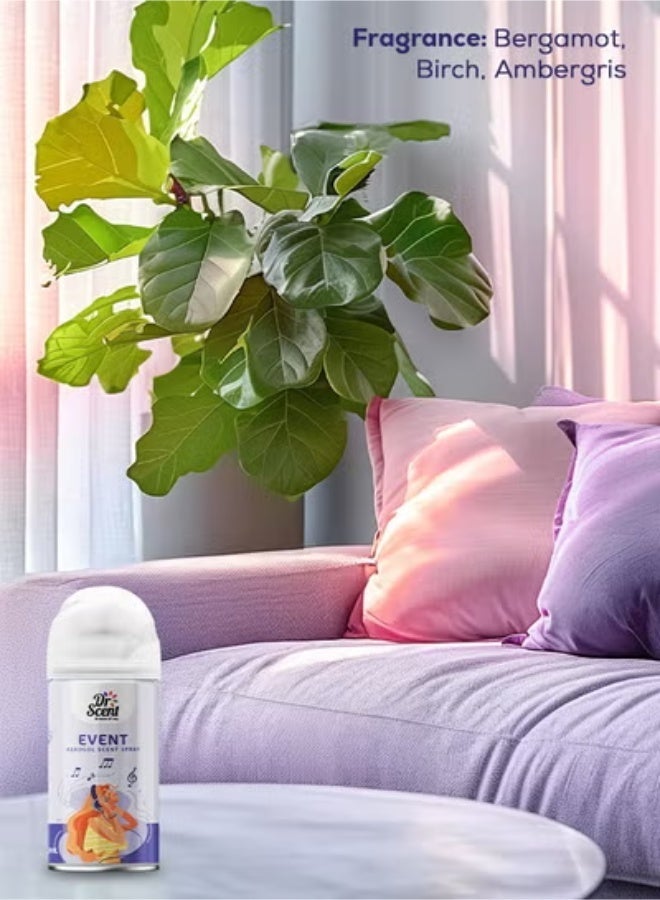 Dr Scent Breeze of Joy Air Freshener Combo  Kit | Best Automatic Air Freshener with LED Display Voltalia + 300ml Aerosol Refill | Enhanced Long-Lasting Fragrance for Homes & Offices (Event) - Image 5