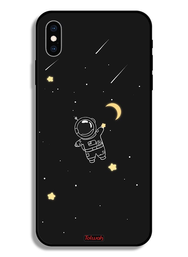Tolwak Apple iPhone XS Max Protective Case Astronaut Art Clip - Image 2
