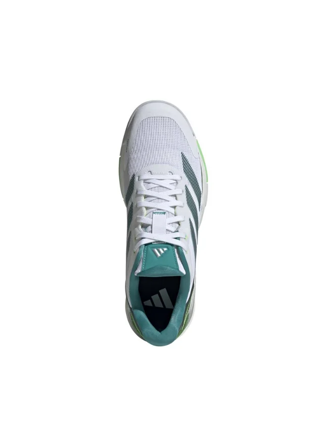 adidas أحذية بادمنتون رجالية كرايزيكويك بيضاء