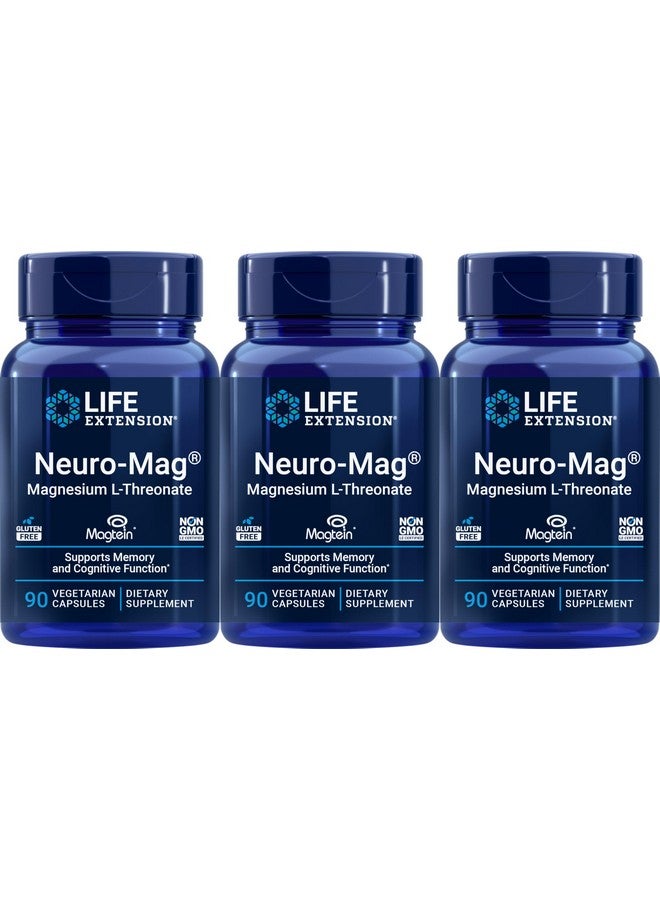 Life Extension Neuro-mag Magnesium L-threonate, 90 Count (Pack of 3) - Image 1