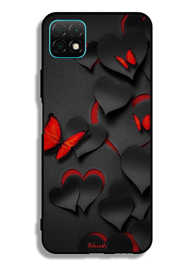 Tolwak Huawei nova Y60 Protective Case Cover Hearts And Butterflies Pattern  - Image 2