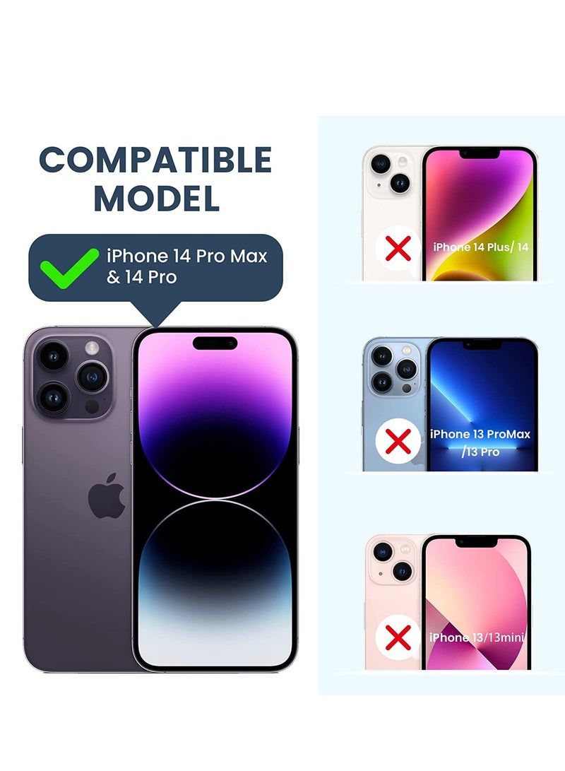 Camera Lens Protector, Keep Original Camera HD Glass Metal Camera Lens Screen Cover Film for iPhone 14 Pro Max / 14 Pro Accessories Purple - Image 2