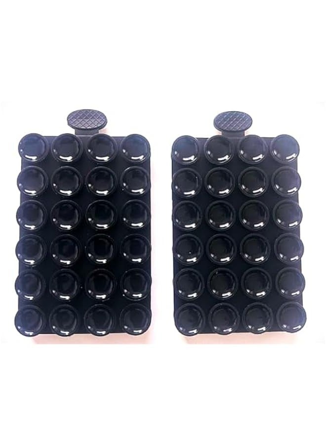 Enhanced Dual-Sided Silicone Suction Phone Stand – Hands-Free Mount for Mirror, Bath, Kitchen & TikTok Makers (Set of 2) - Image 4