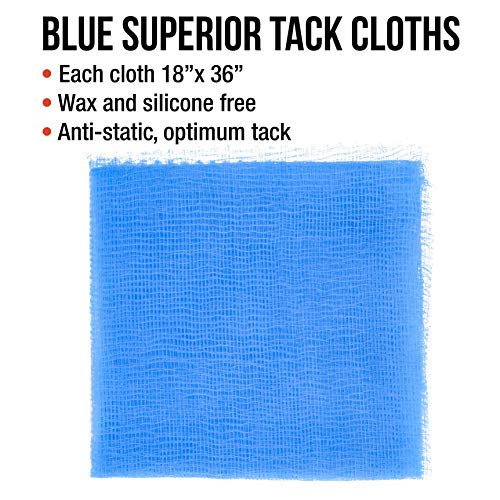 TCP Global Pure Blue Superior Tack Cloth, 144-Pack, Automotive & Woodworking, Dust/Stain/Paint Rags, Tac Cloth for Autobody - Image 4