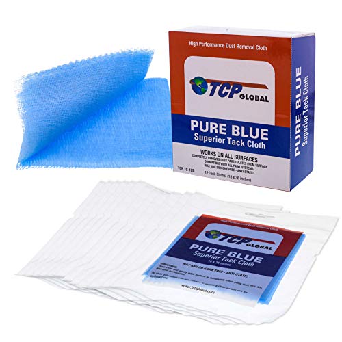 TCP Global Pure Blue Superior Tack Cloth, 144-Pack, Automotive & Woodworking, Dust/Stain/Paint Rags, Tac Cloth for Autobody - Image 2