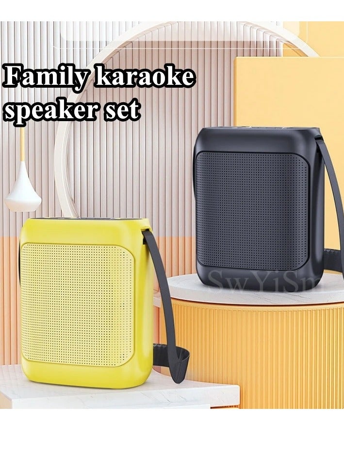 YS Outdoor Karaoke Straps Speaker with Dual UHF Wireless Bluetooth Mic Speaker with Microphone - Image 3
