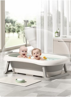 Foldable Baby Bathtub With Mat, Water Thermometer And Drainage Hole, Portable And Durable Foldable Baby Bathtub, 3 Foldable Basins, Suitable For Newborns 0-36 Months - pzsku/Z1DE5F9455D1B1BA59003Z/45/_/1738994288/db66f32e-7e7a-44eb-9477-bb3af3638a3b