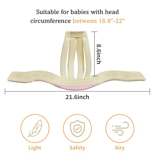 IULONEE Baby Head Protector Baby Protection Helmets Infant Walking Protective Cap Adjustable Baby Crawling Helmet Baby Safety Helmet Protective Baby Helmet for Kid Learning to Walk Pink - Image 3