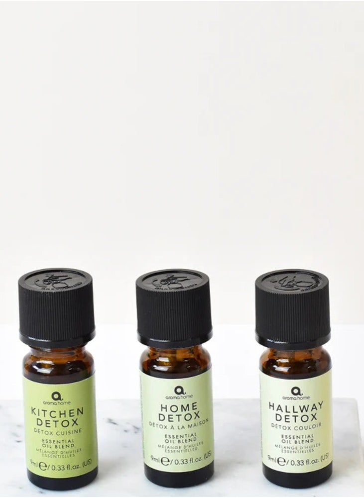 Aroma Home - Aroma Home - Home Detox Essential Oil Blends 3x9ml - Image 1