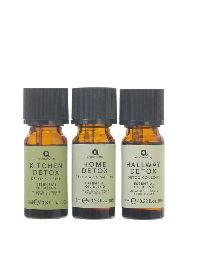 Aroma Home - Aroma Home - Home Detox Essential Oil Blends 3x9ml - Image 1