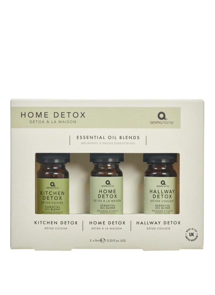 Aroma Home - Aroma Home - Home Detox Essential Oil Blends 3x9ml - Image 1