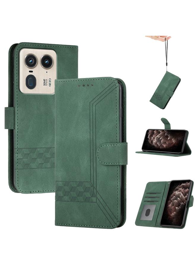 اس-توب جراب هاتف موتورولا موتو X50 ألترا مكعب الشكل مصنوع من الجلد القابل للطي - Image 1